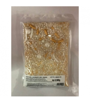 Festival drageès mix 500gr BIANCO