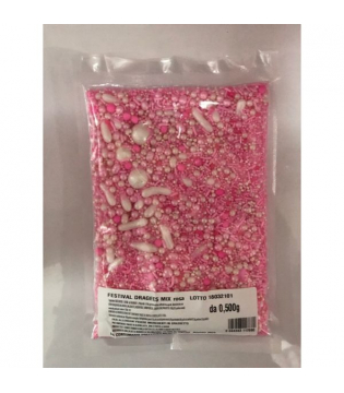 Festival drageès mix 500gr ROSA